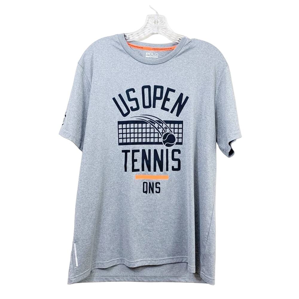 POLO Sport Ralph Lauren US Open Tennis QNS Gray/Black T-Shirt